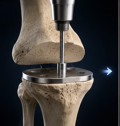 Paso 3: preparación de la tibia