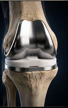Paso 9: resultado final de la prótesis de rodilla